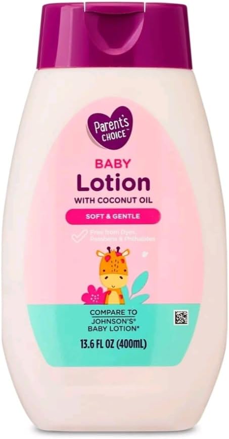 Baby Lotion with Coconut Oil, Gentle, non-greasy hydration for baby's skin, 13.6 fl oz