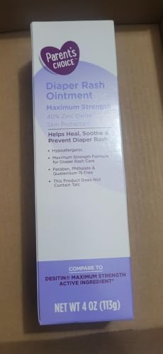 Diaper Rash Ointment, Maximum Strength Zinc Oxide, 4 oz