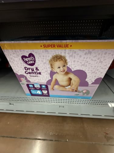 Dry & Gentle Diapers, Size 4, 192 Count