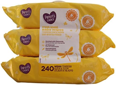 Fresh Scent Non-Flushable Baby Wipes