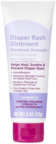Maximum Strength Diaper Rash Ointment with Zinc Oxide 4 oz