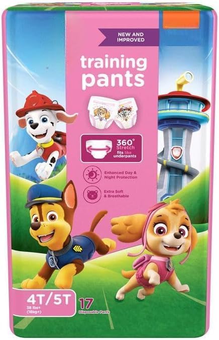 Potty Training Pants for Girls, 4T/5T, 17 Count