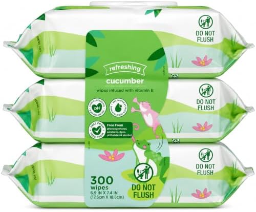 Refreshing Cucumber Baby Wipes, 300 Count